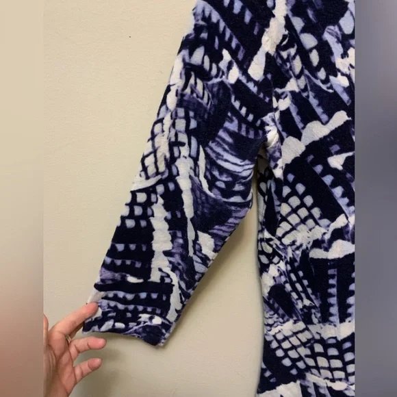 CYTHIA ROWLEY Purple Patterned Button Up Cardigan - Picture 3 of 5